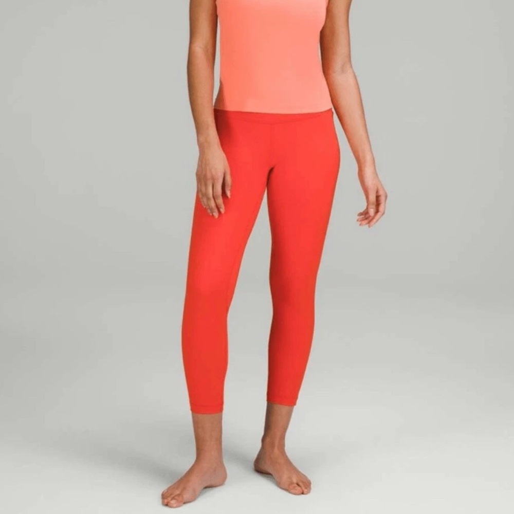 Lululemon Align High-Rise Pant 28" Pockets Solar Orange women’s size 0